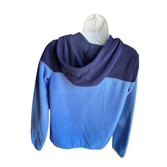 Soft and Warm Lands' End Blue Green Hoodie with Modern Design - Picture 2 of 5